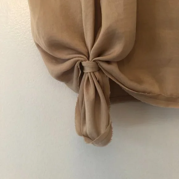 BCBGMaxAzria Short Sleeve Blouse in Tan Size XS - Picture 6 of 9